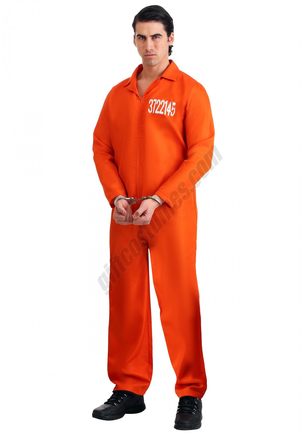 Men's Orange Prison Jumpsuit - Men's - -0