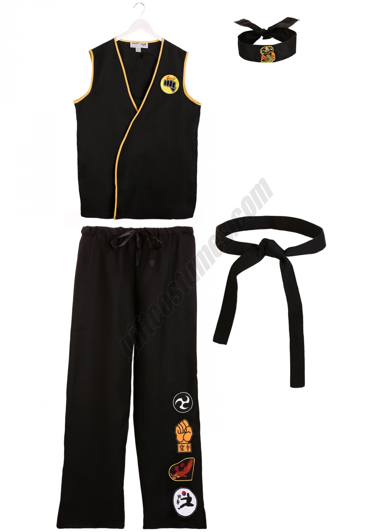 Mens Karate Kid Cobra Kai Costume - -1