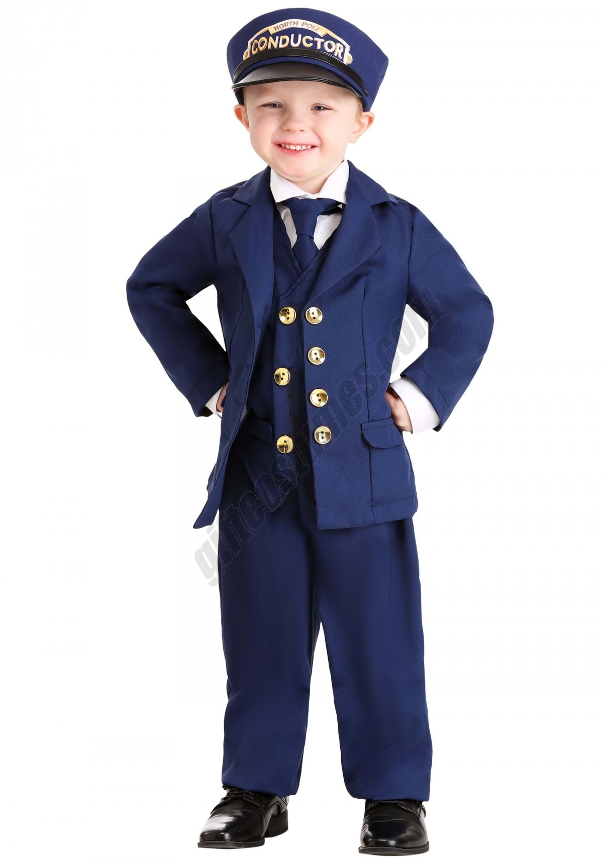 North Pole Train Conductor Toddler Costume Promotions - -0