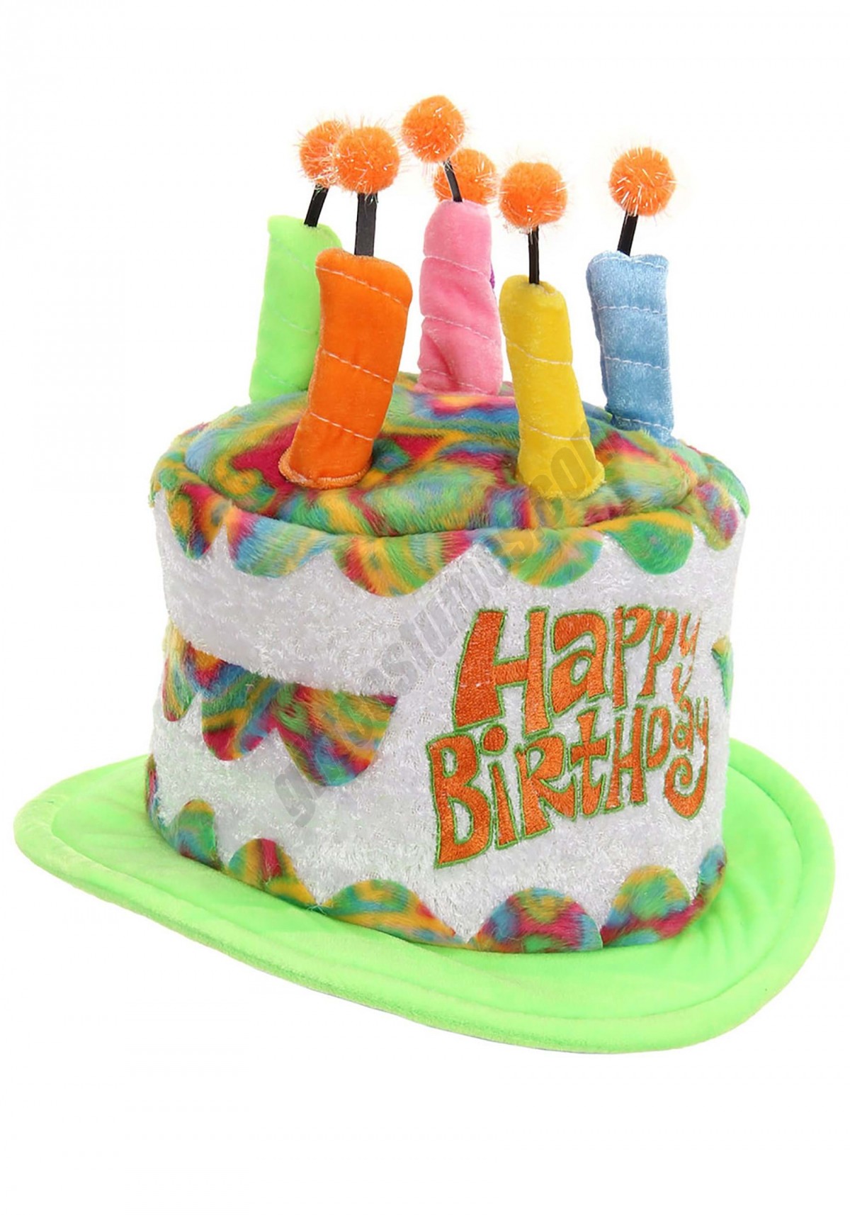 Adult Rainbow Birthday Cake Plush Hat Promotions - -1