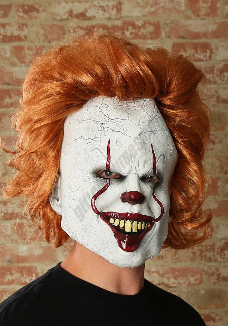 IT Movie Pennywise Deluxe Adult Mask Promotions - -2