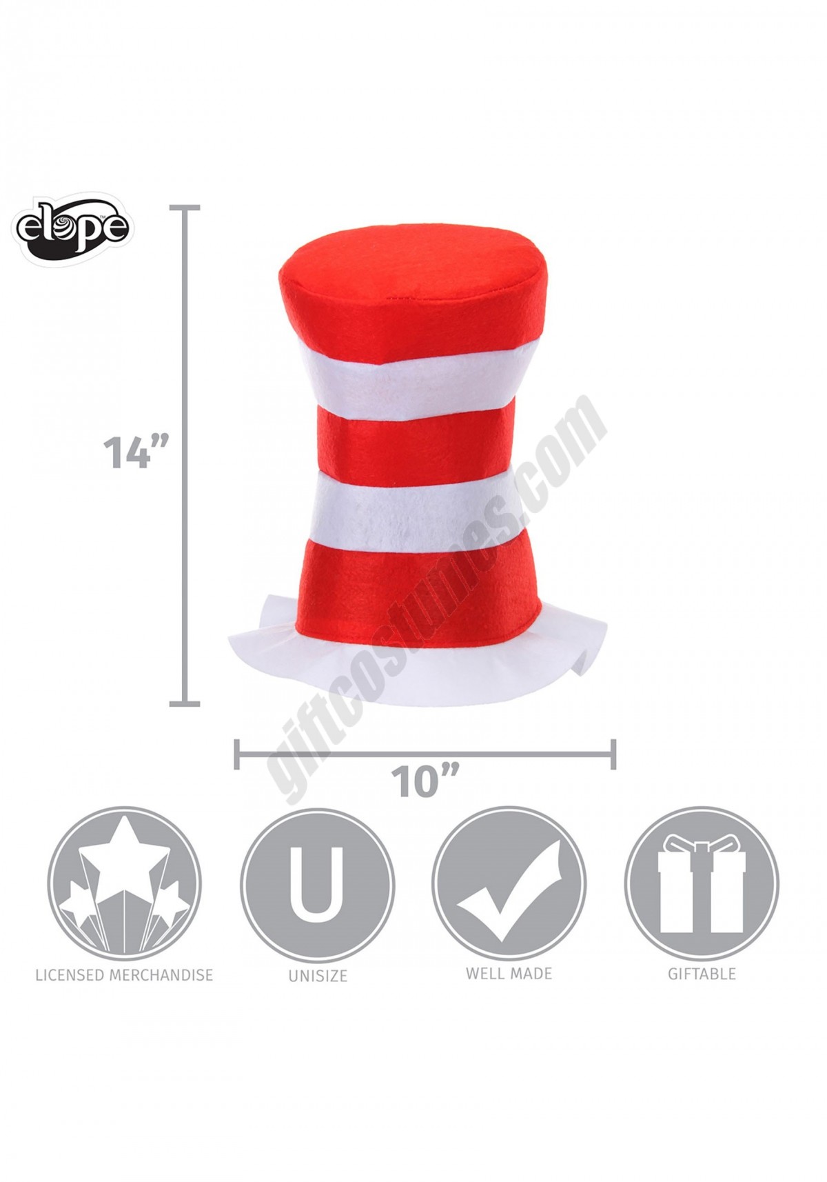 The Cat in the Hat Felt Stovepipe for Kids Promotions - -3