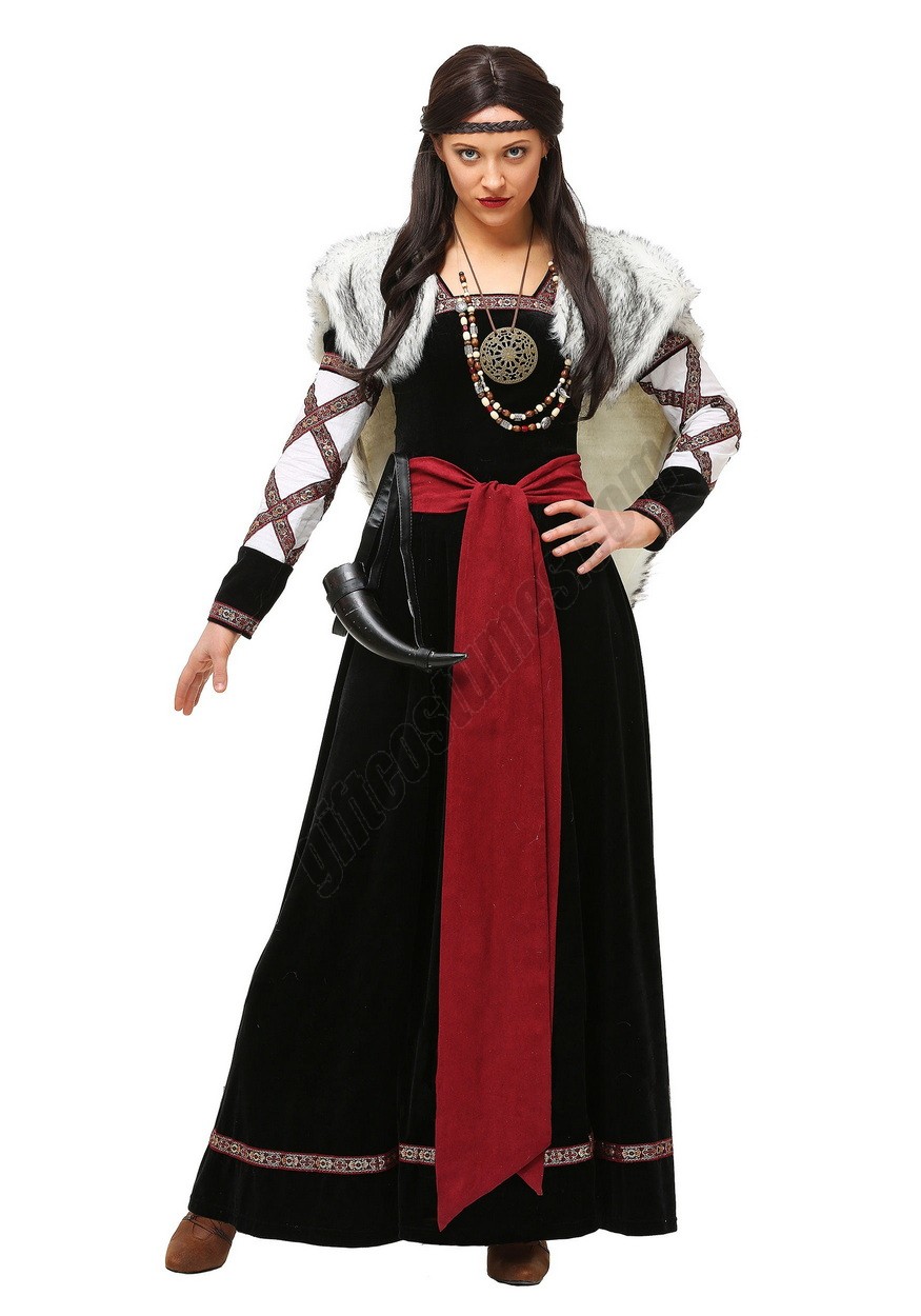 Women's Dark Viking Dress Costume Promotions - -0
