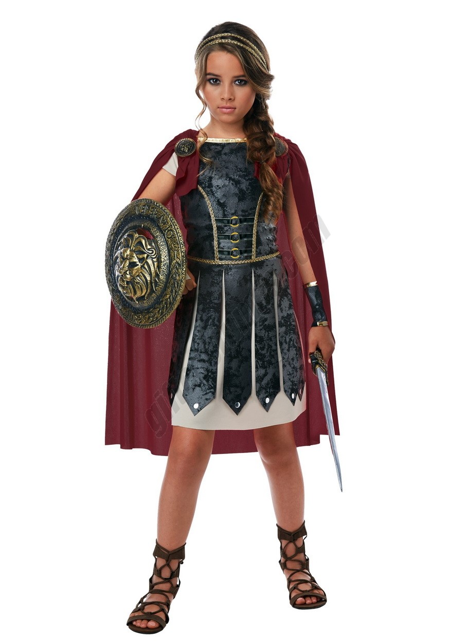 Girls Fearless Gladiator Costume Promotions - -0