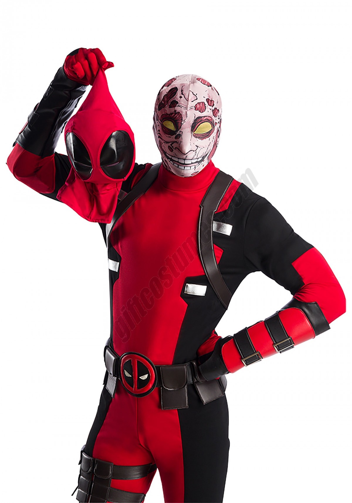Premium Marvel Deadpool Plus Size Mens Costume - -1