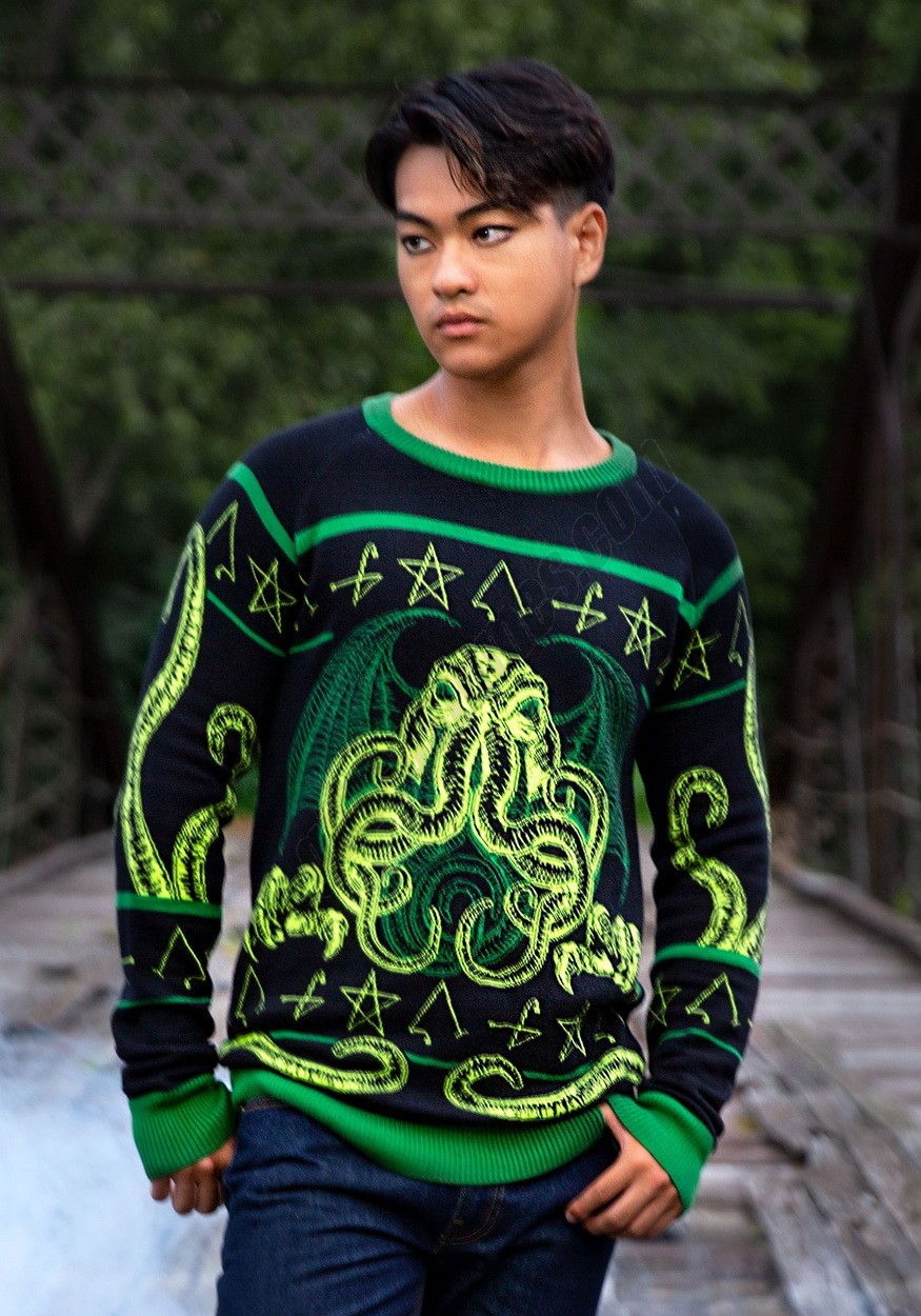 Rage of Cthulhu Halloween Sweater for Adults Promotions - -0