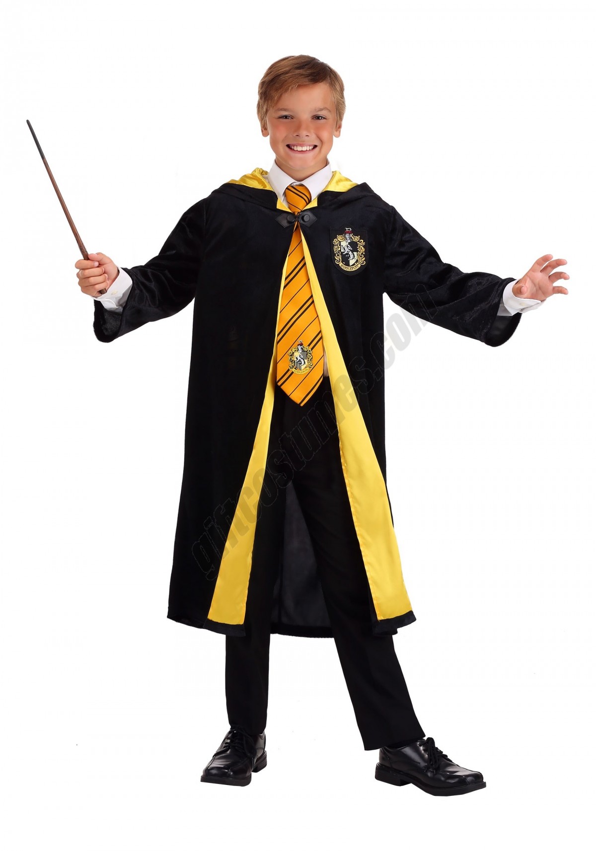 Harry Potter Kids Deluxe Hufflepuff Robe Costume Promotions - -0