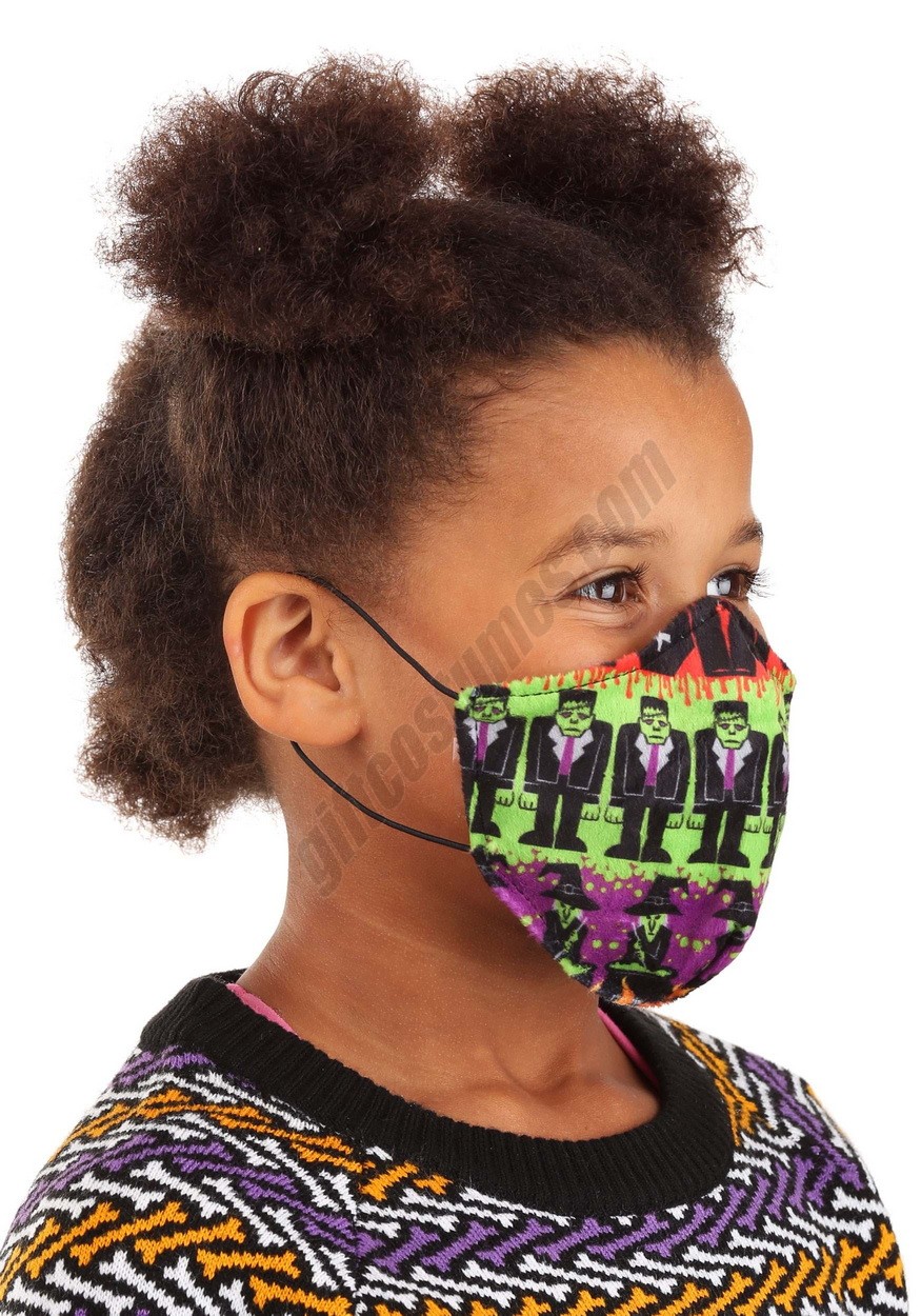 Child Sublimated Monsters Face Mask Promotions - -2