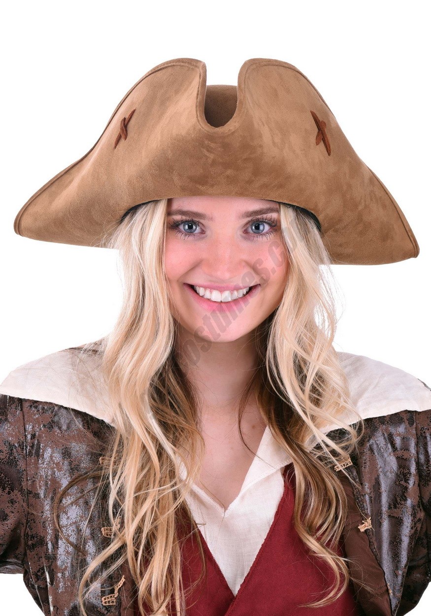 Suede Pirate Hat for Women Promotions - -0