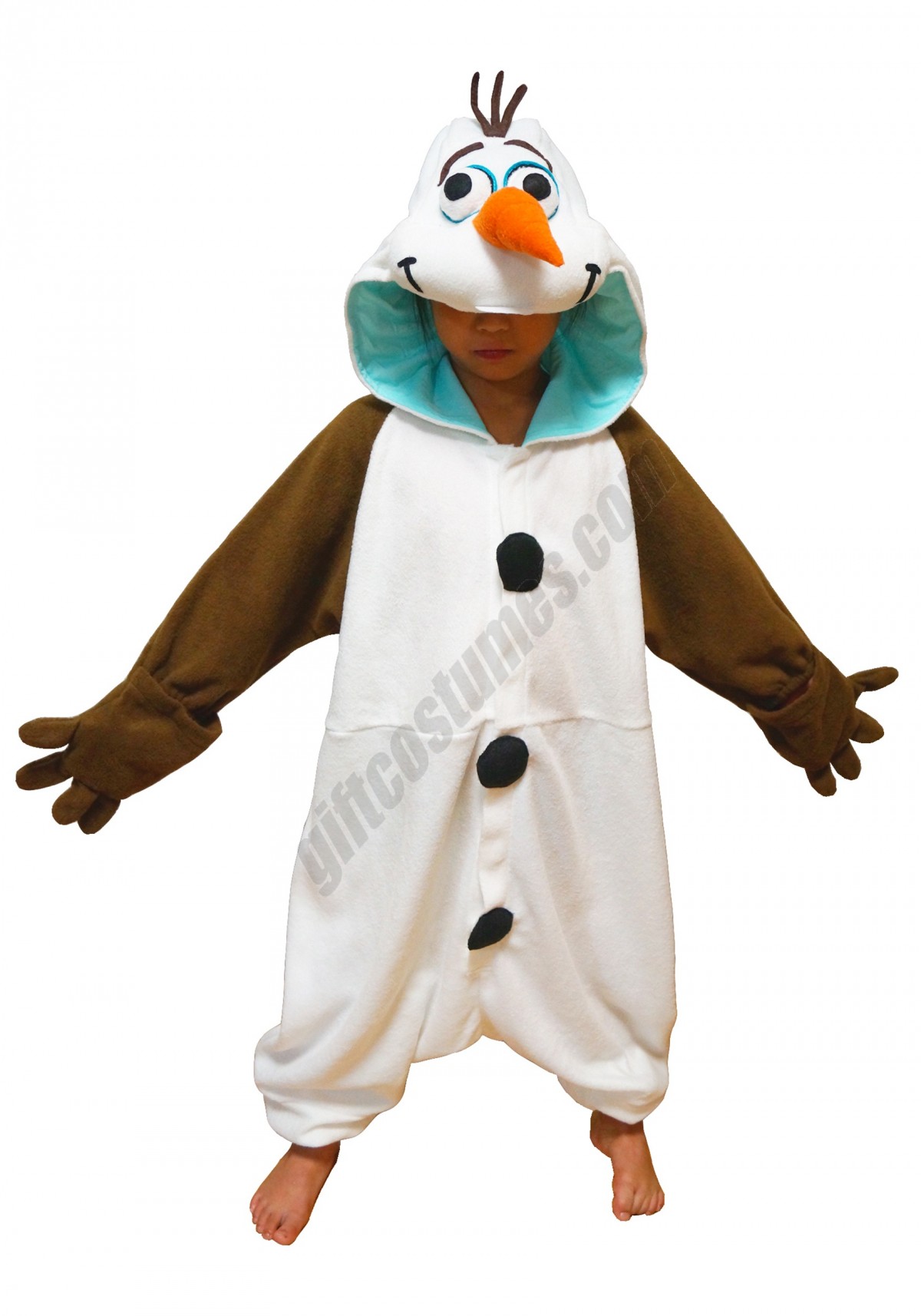 Kids Olaf Pajama Costume Promotions - -0