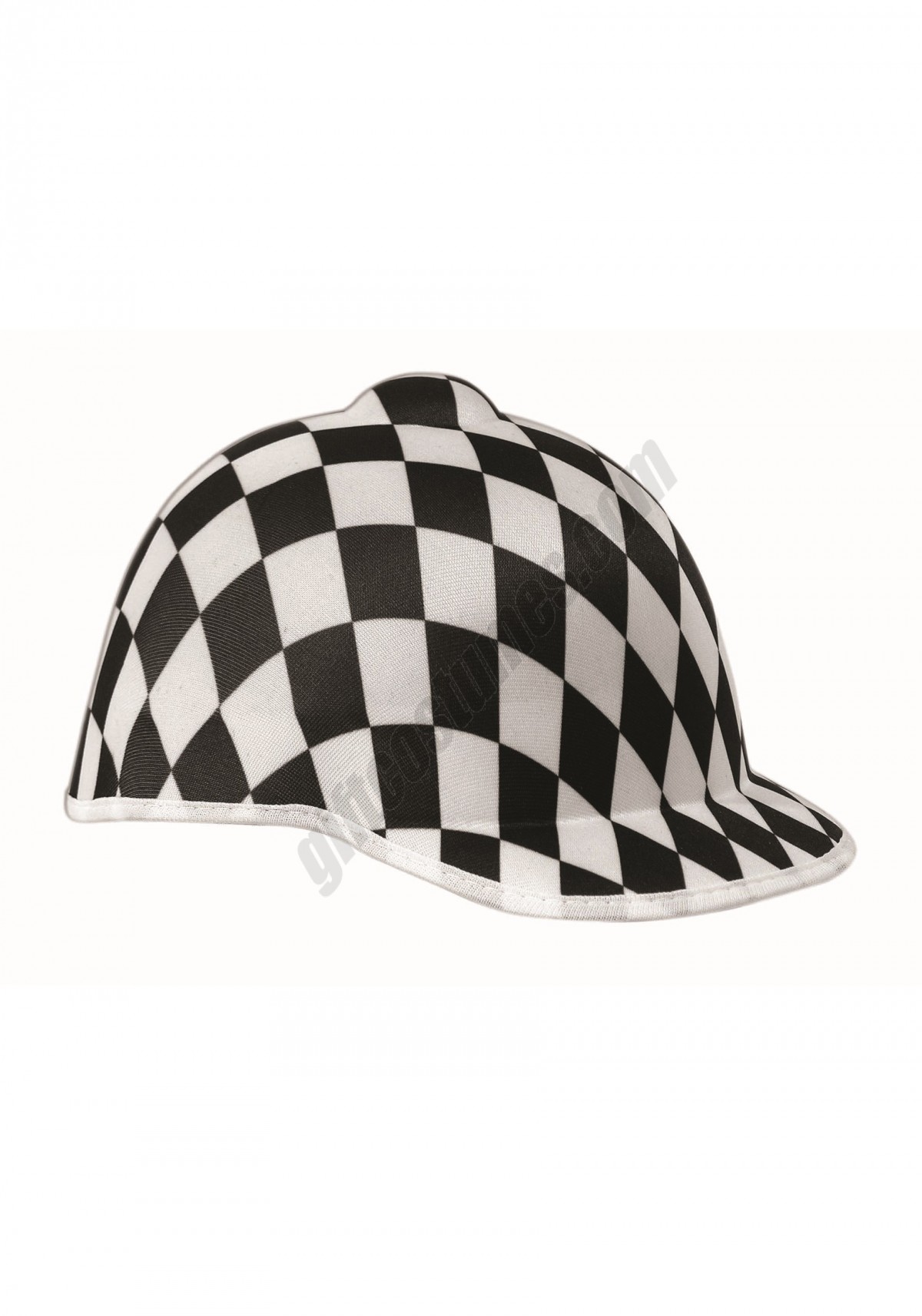 Black and White Checkered Jockey Hat Promotions - -0