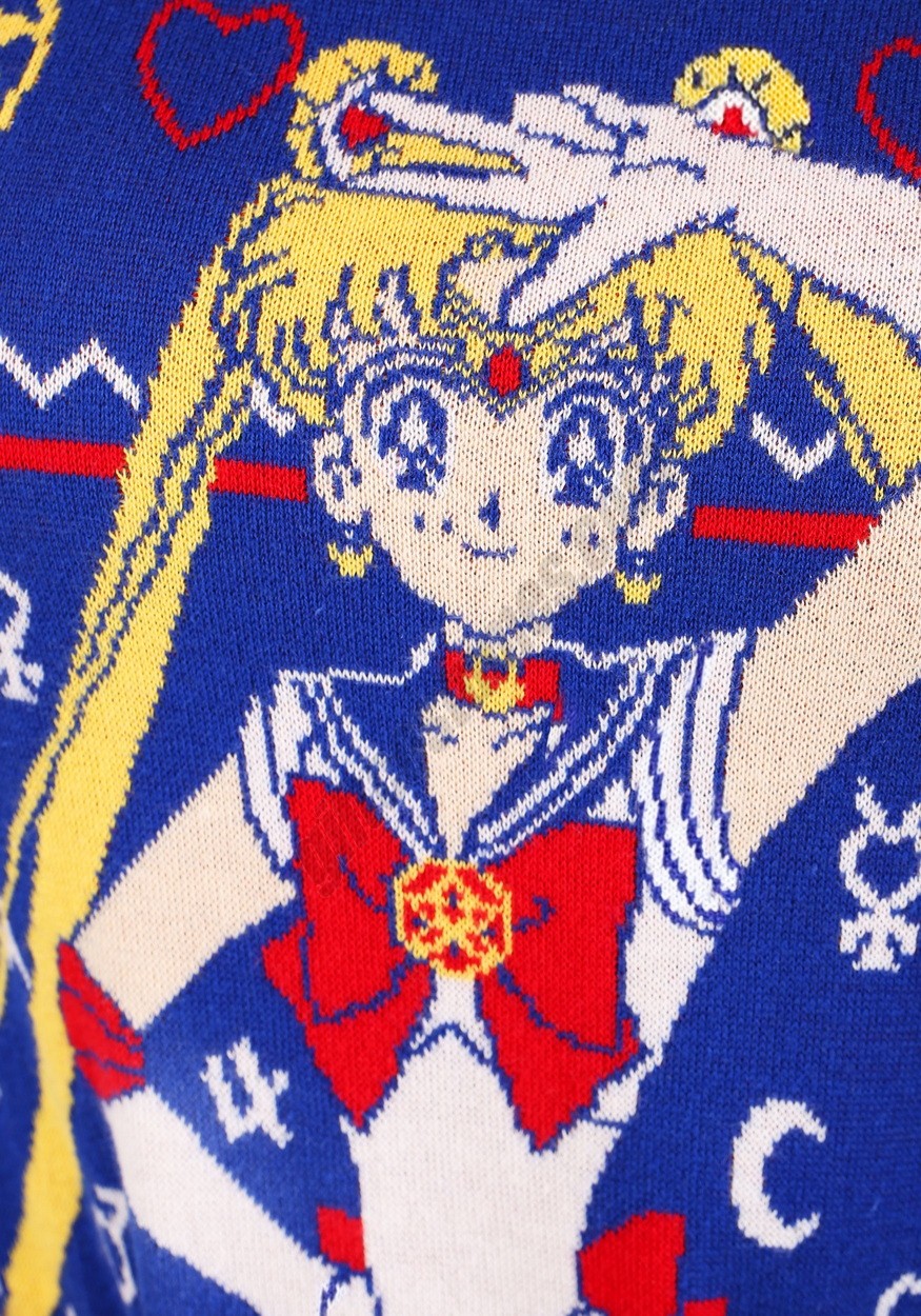 Adult Sailor Moon Fair Isle Ugly Christmas Sweater Promotions - -5