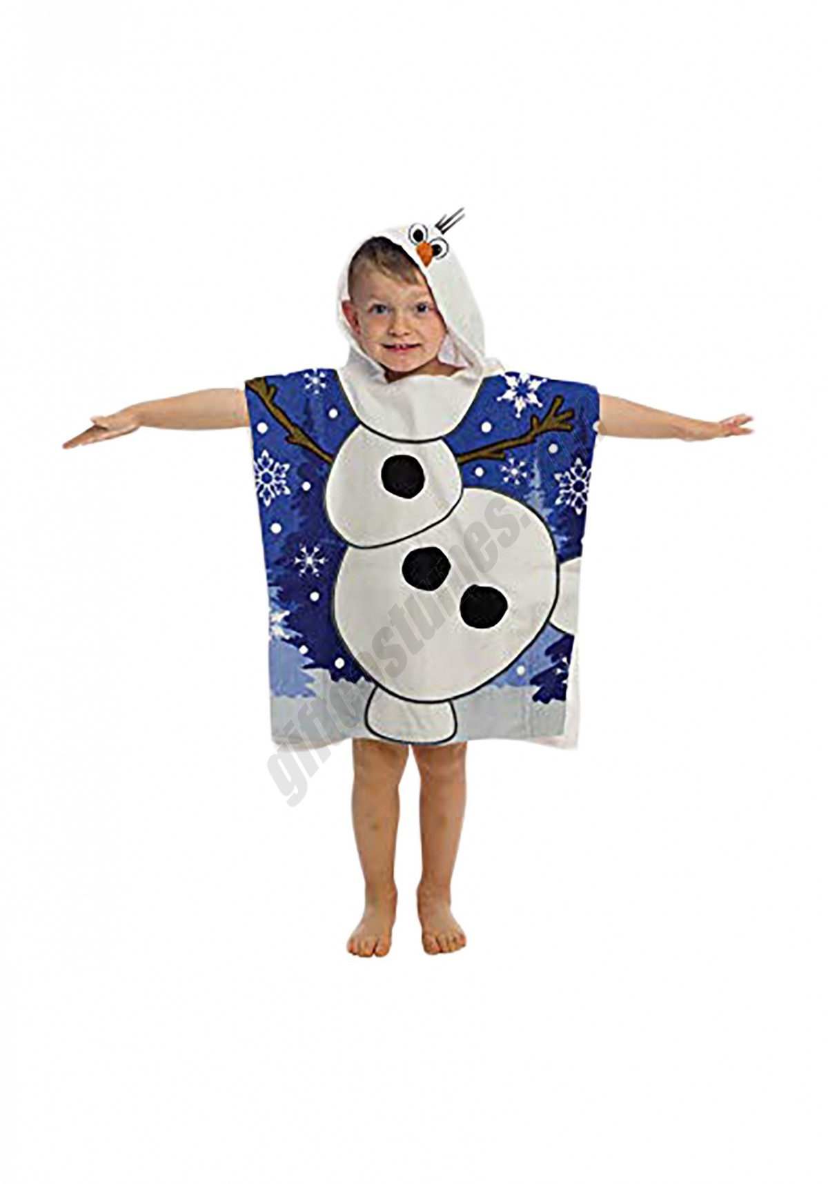 Frozen Olaf Hooded Poncho Costume Promotions - -0