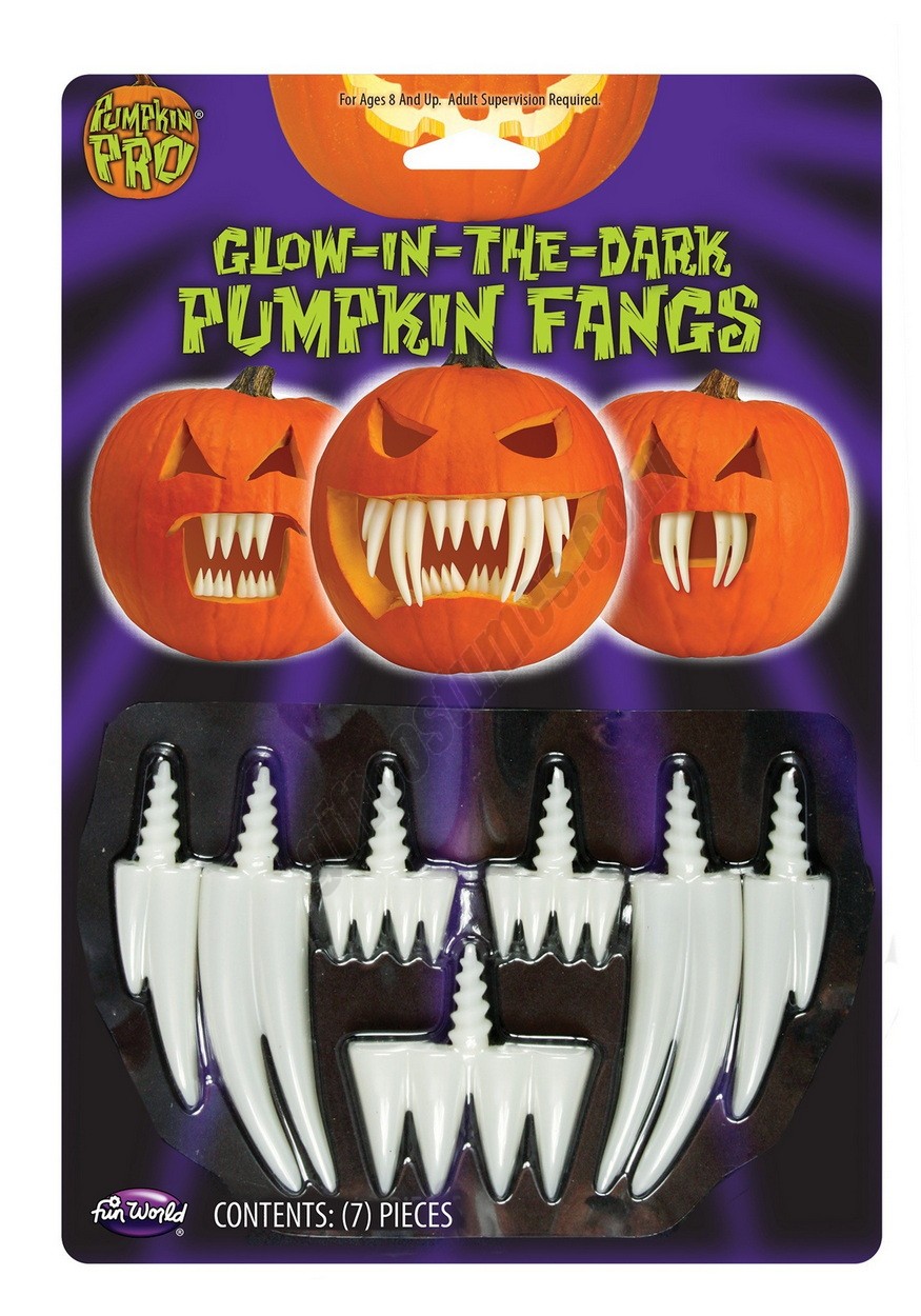 Glow in the Dark Pumpkin Fangs Promotions - -0
