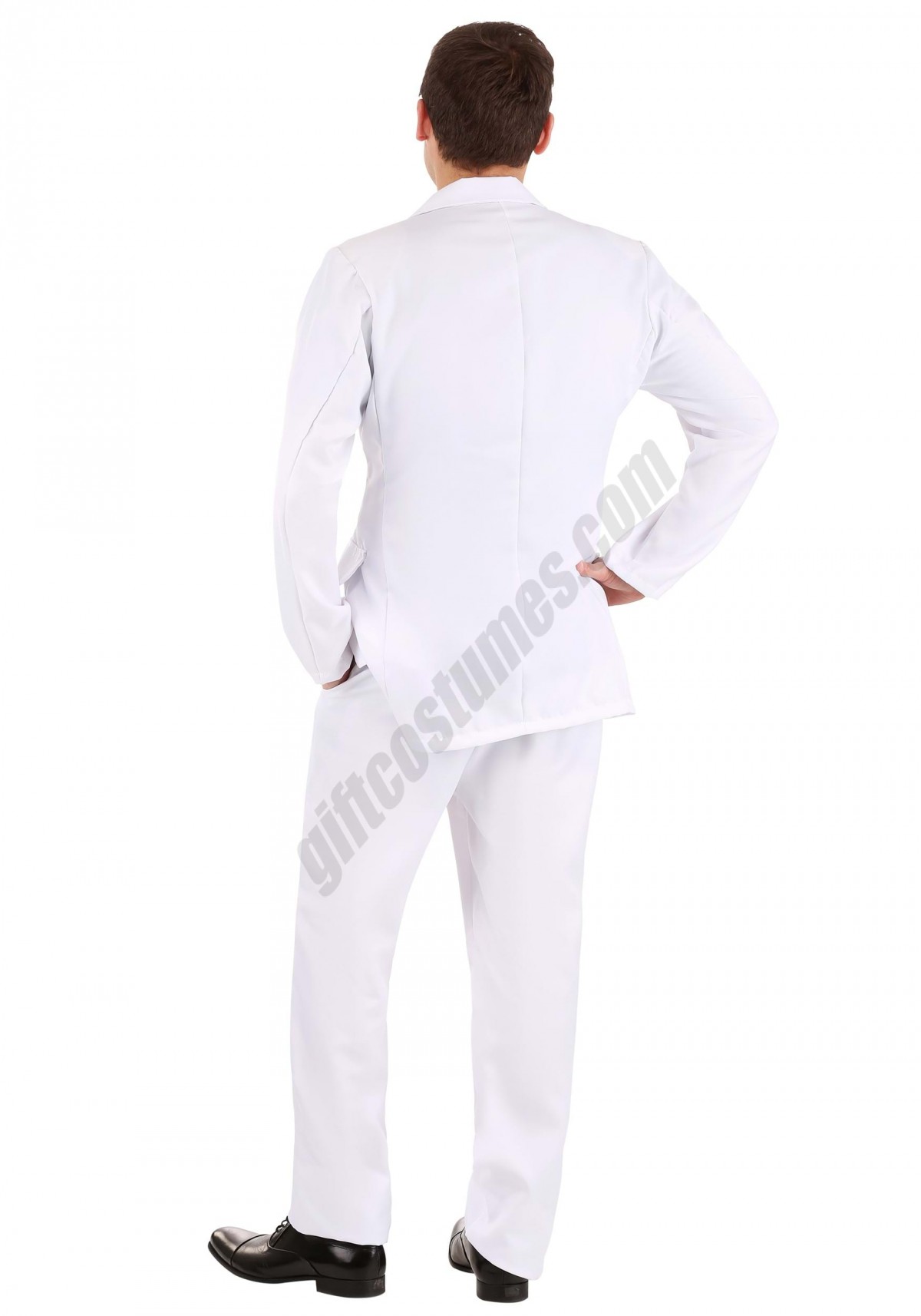 Men's White Suit Costume - -6