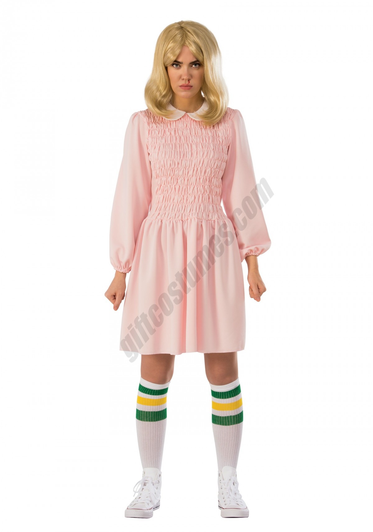 Women's Stranger Things Eleven Dress Costume - -0