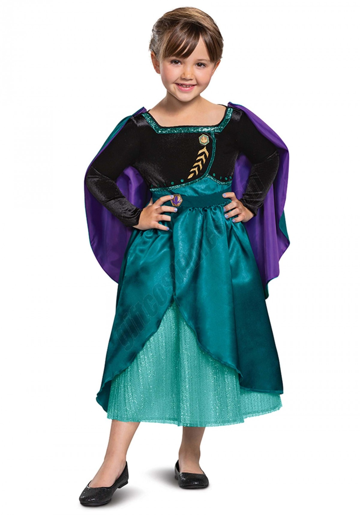 Frozen Queen Anna Deluxe Girls Costume Promotions - -0