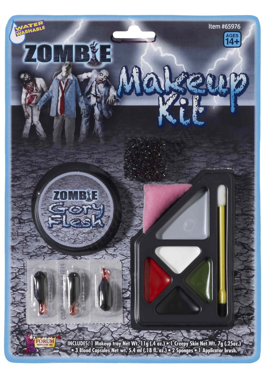 Gory Zombie Makeup Kit Promotions - -0