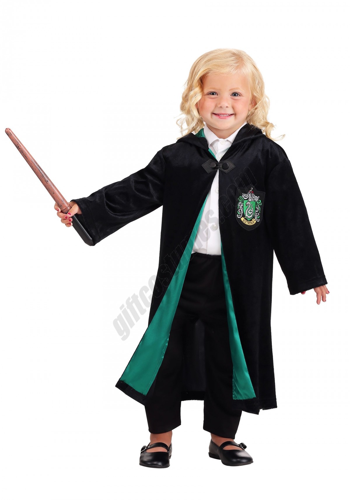 Kids Harry Potter Deluxe Slytherin Robe Costume Promotions - -0