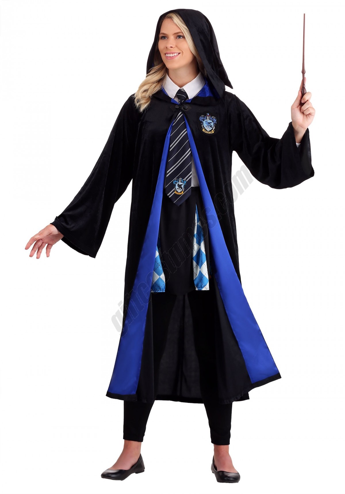 Deluxe Harry Potter Adult Plus Size Ravenclaw Robe Costume Promotions - -4