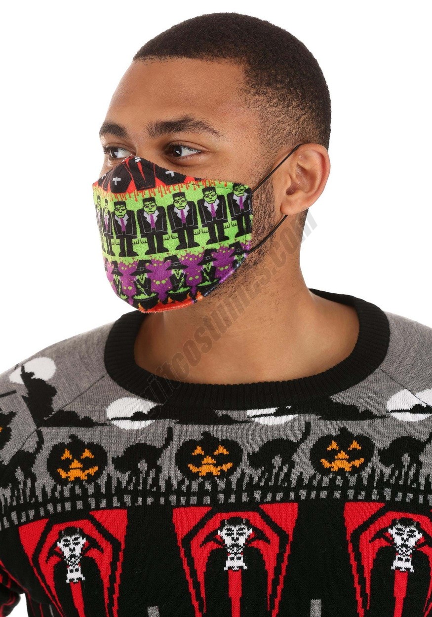 Monsters Sublimated Face Mask for Adults Promotions - -6