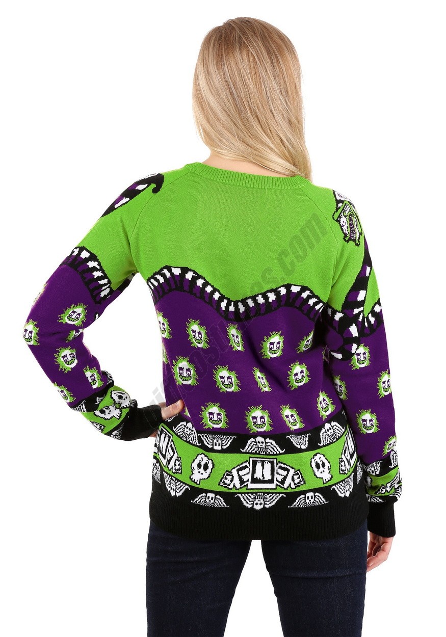Beetlejuice Lydia Deetz Adult Halloween Sweater Promotions - -4
