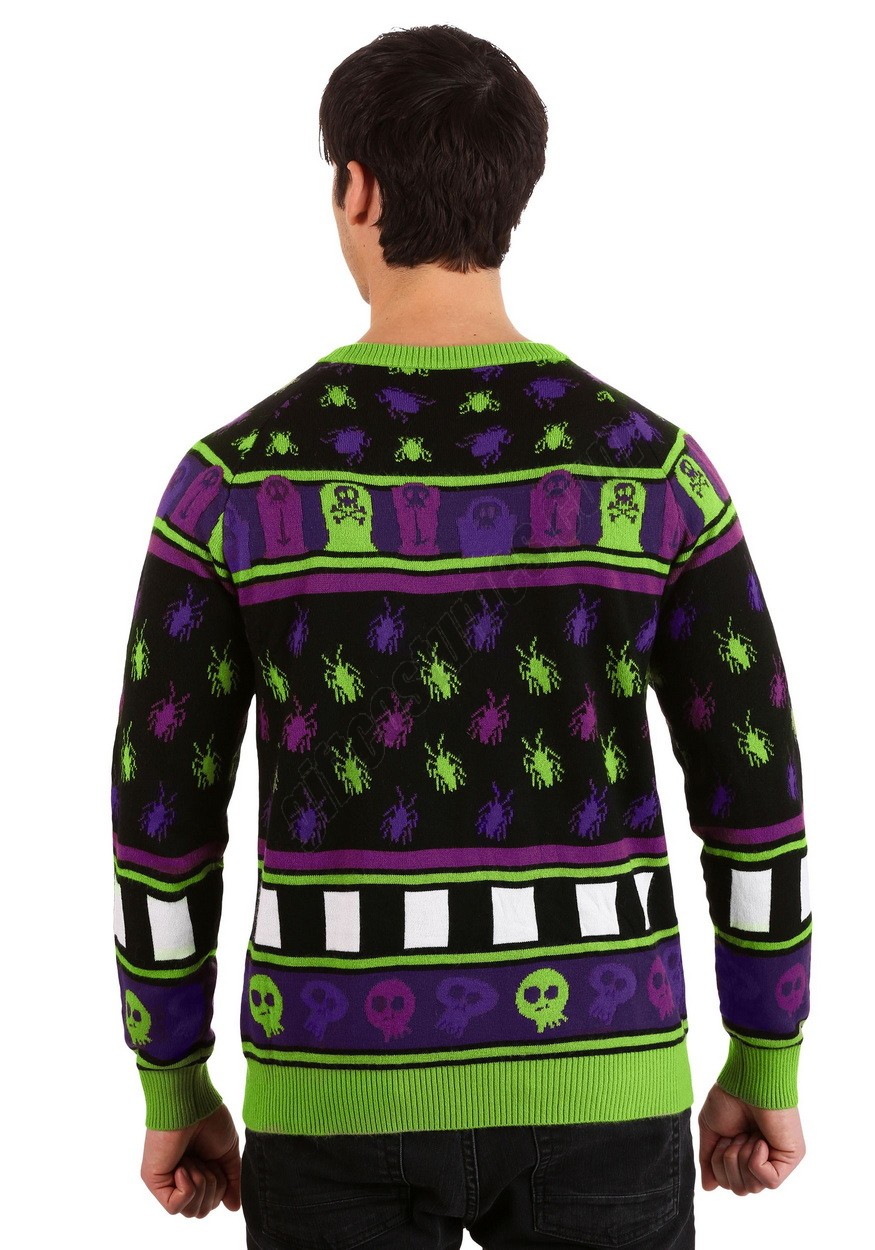 Beetlejuice It's Showtime! Halloween Sweater for Adults Promotions - -4