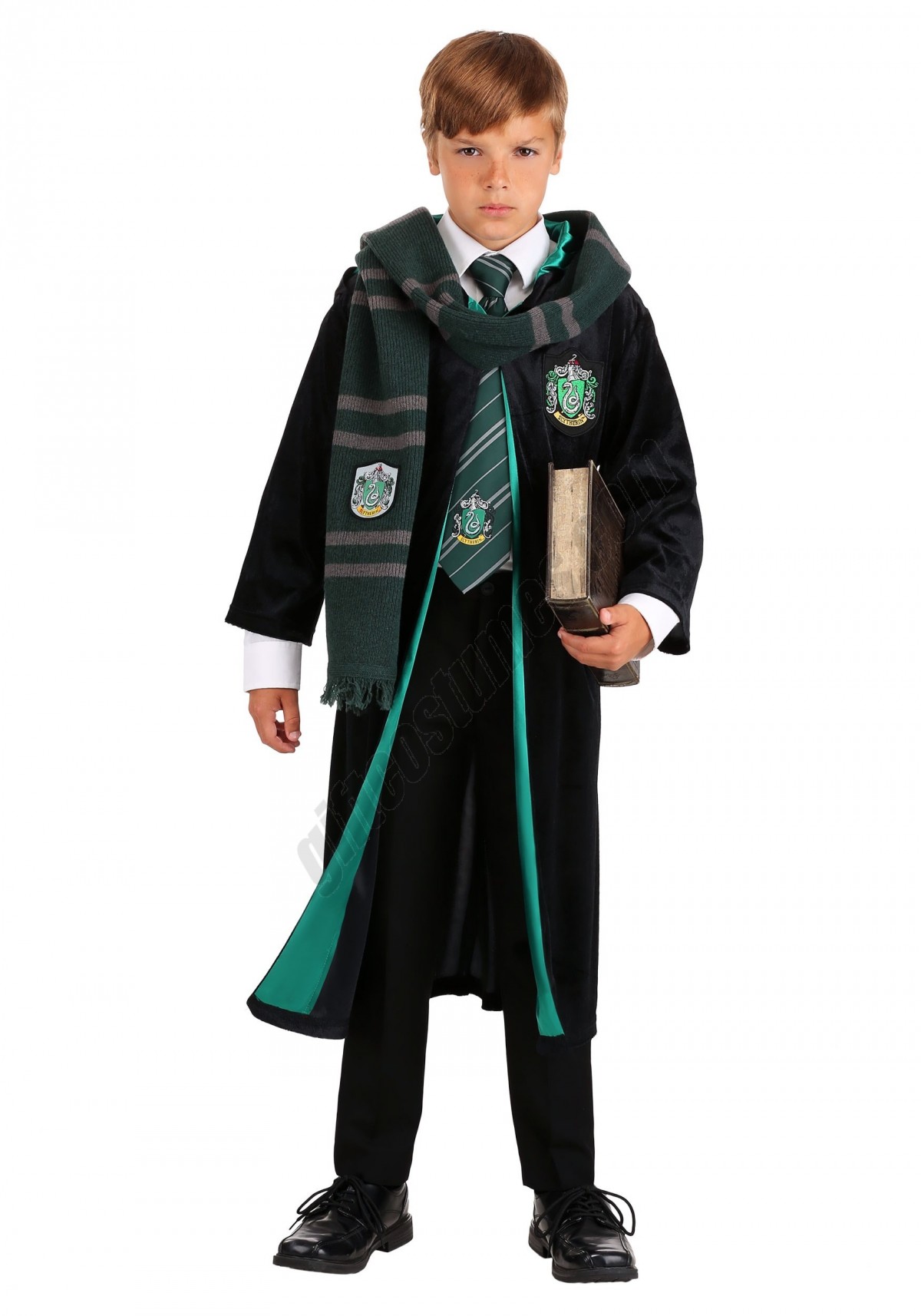 Harry Potter Kids Deluxe Slytherin Robe Costume Promotions - -0