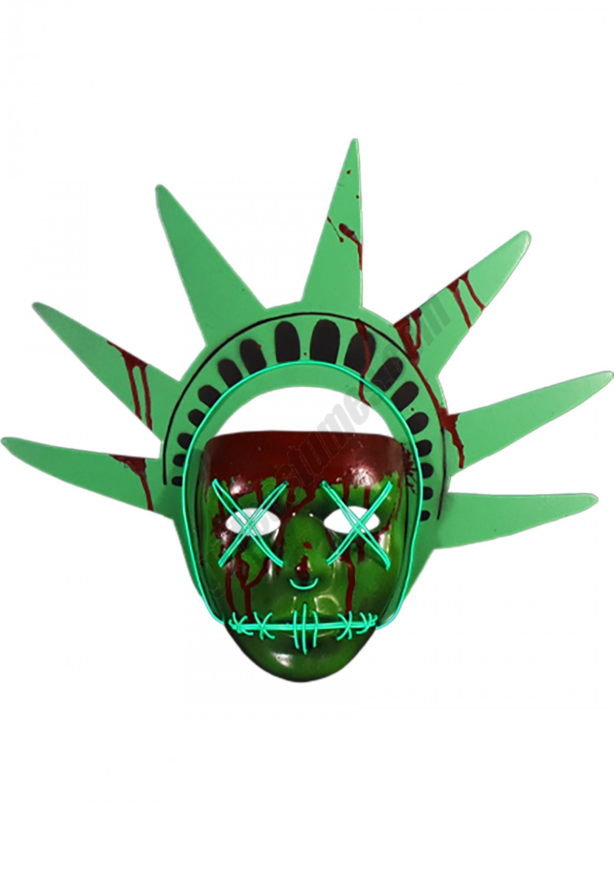 Lady Liberty Light Up Mask from The Purge Promotions - -0