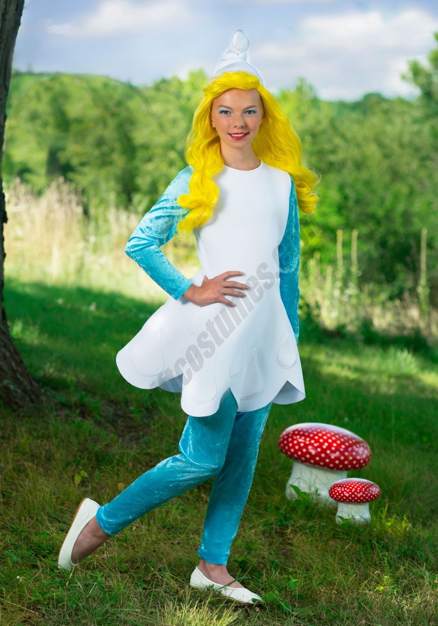 Girls The Smurfs Smurfette Costume Promotions - -2