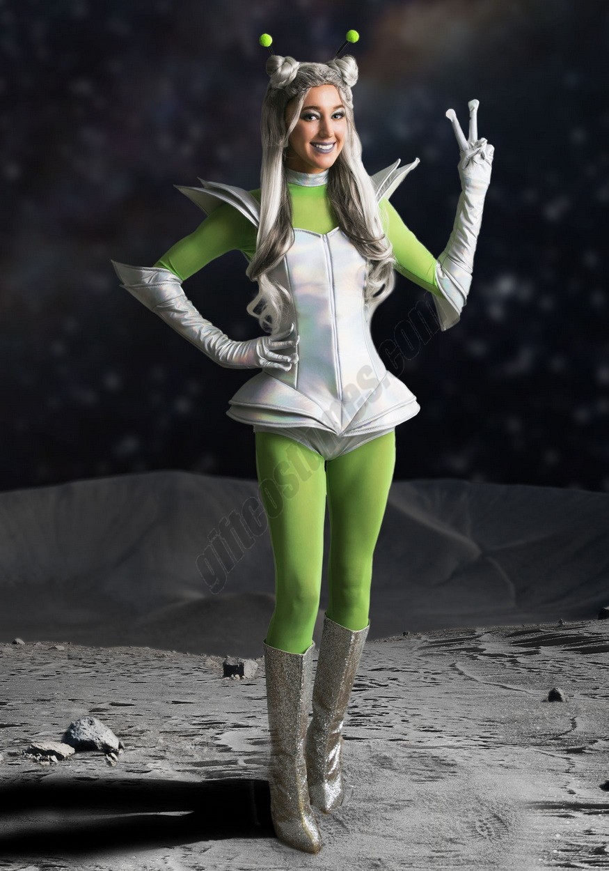 Galactic Alien Babe Women's Costume - -1