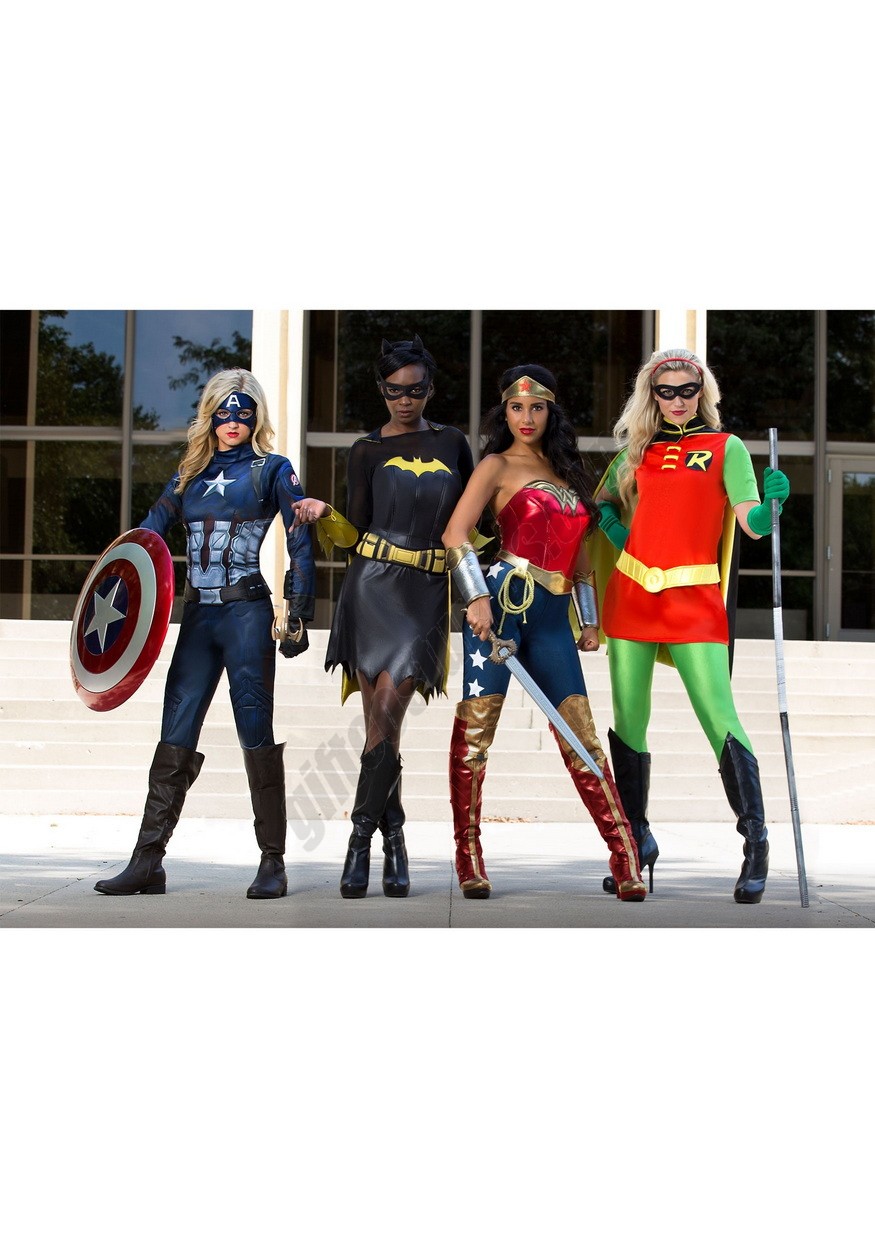 Captain America Women's Costume - -10