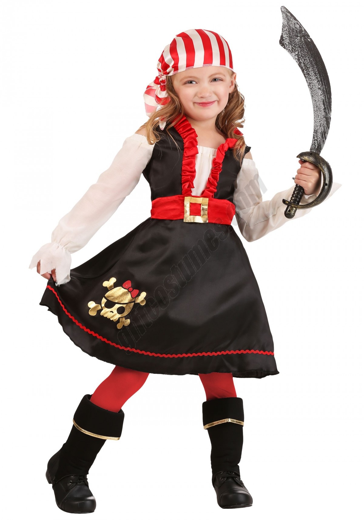 Toddler Girl Pretty Pirate Costume Promotions - -0