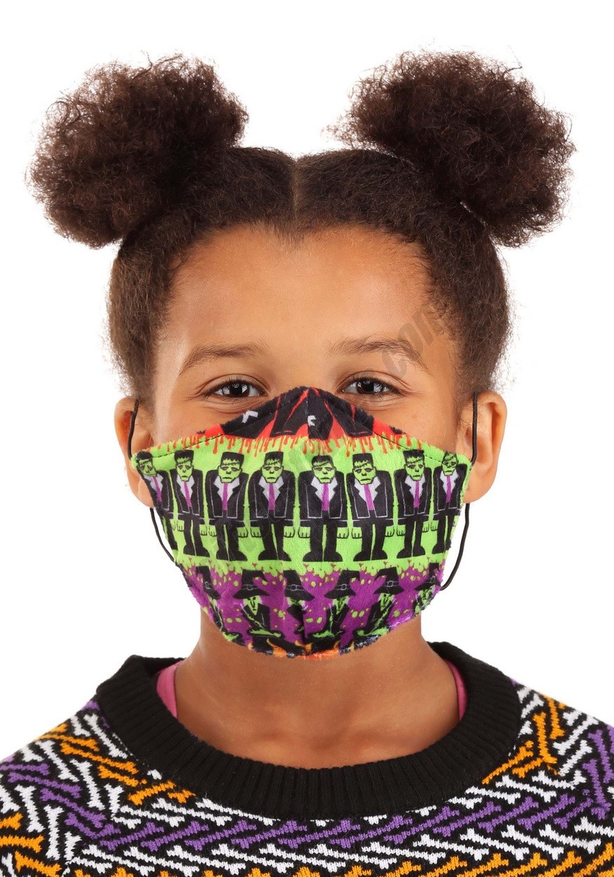 Child Sublimated Monsters Face Mask Promotions - -0