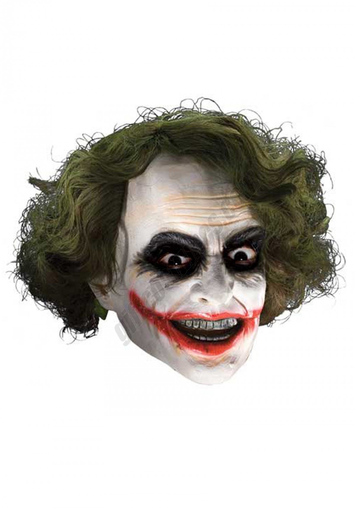 Adult Deluxe Joker Mask with Hair Promotions - -0