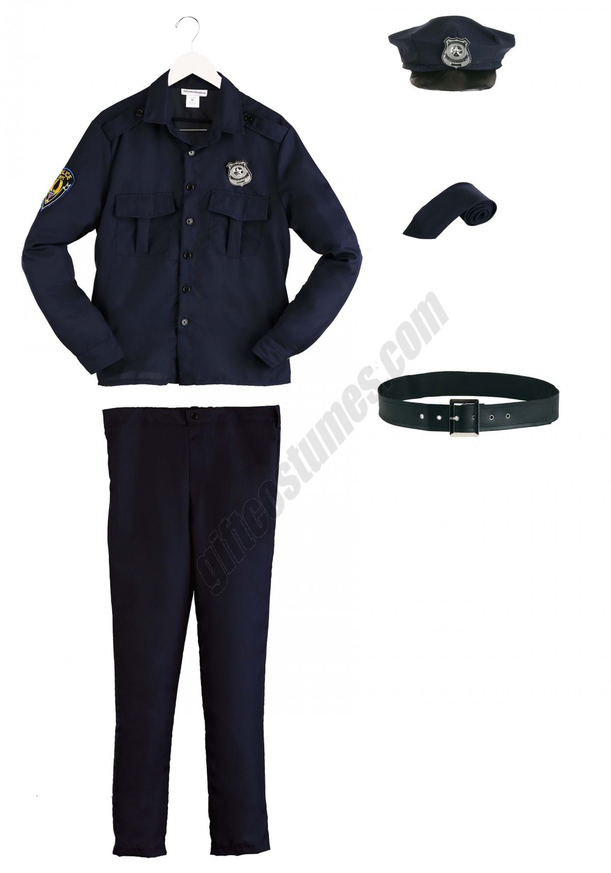 Men's Cop Costume - -7