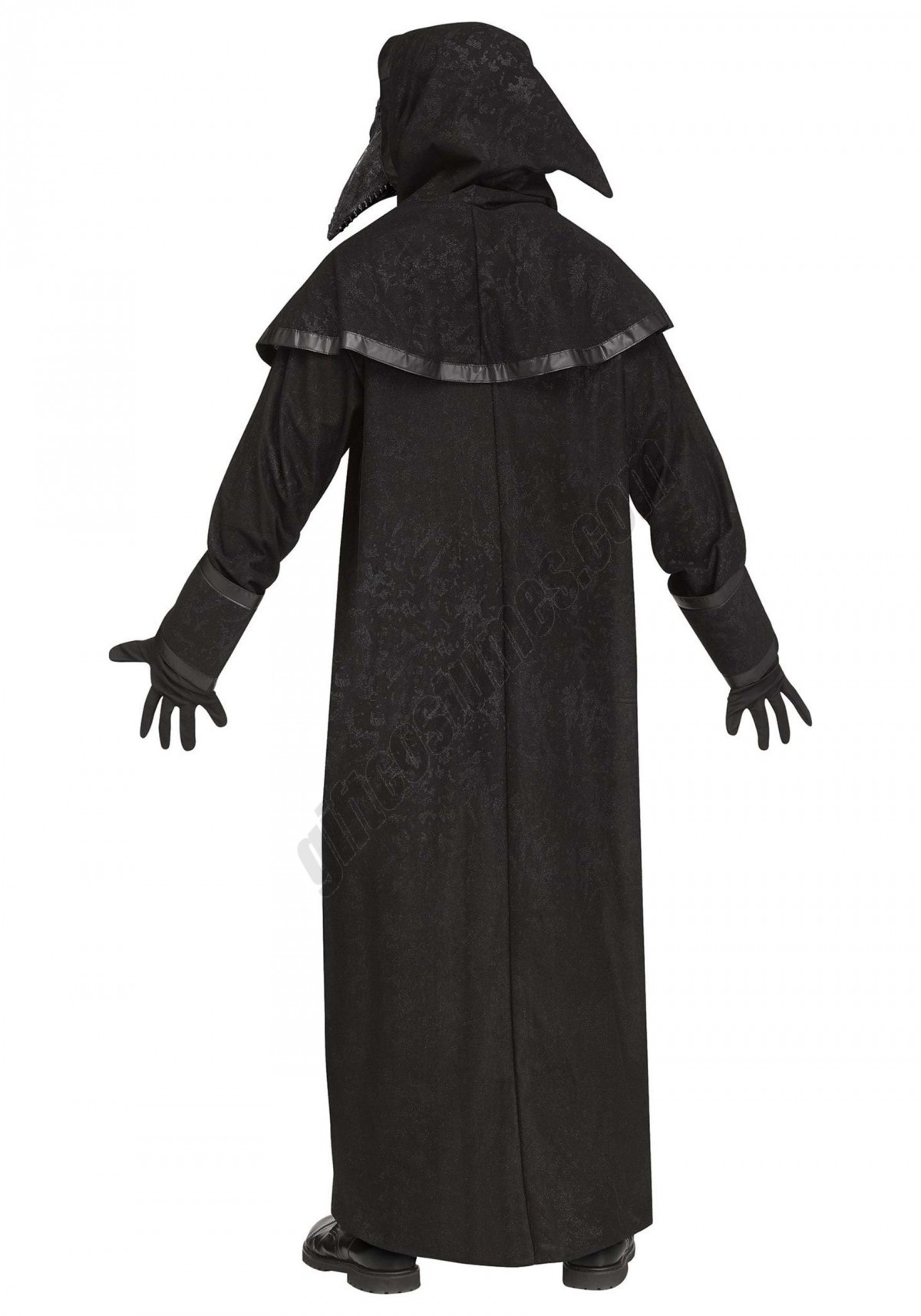 Black Plague Doctor Costume for Adults - Women's - -1