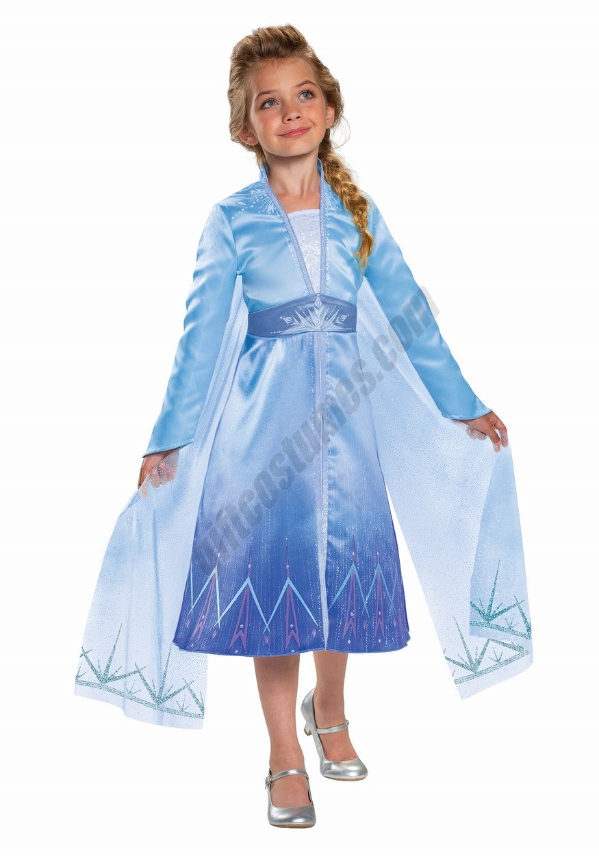 Frozen 2 Girls Elsa Prestige Costume Promotions - -3