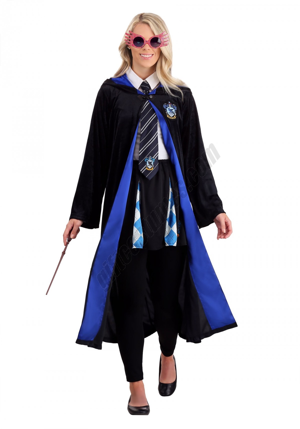 Deluxe Harry Potter Adult Plus Size Ravenclaw Robe Costume Promotions - -3