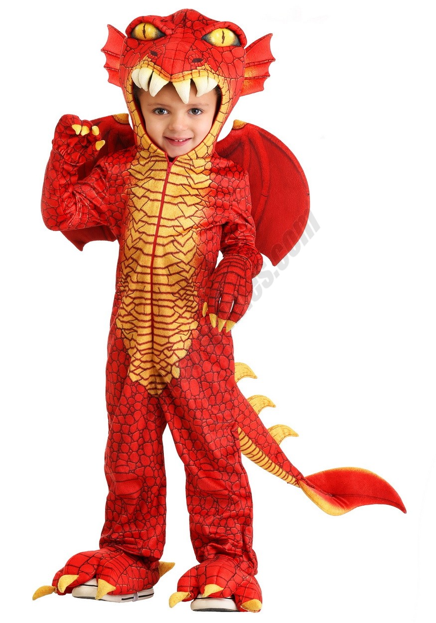 Toddler Red Dragon Deluxe Costume Promotions - -0