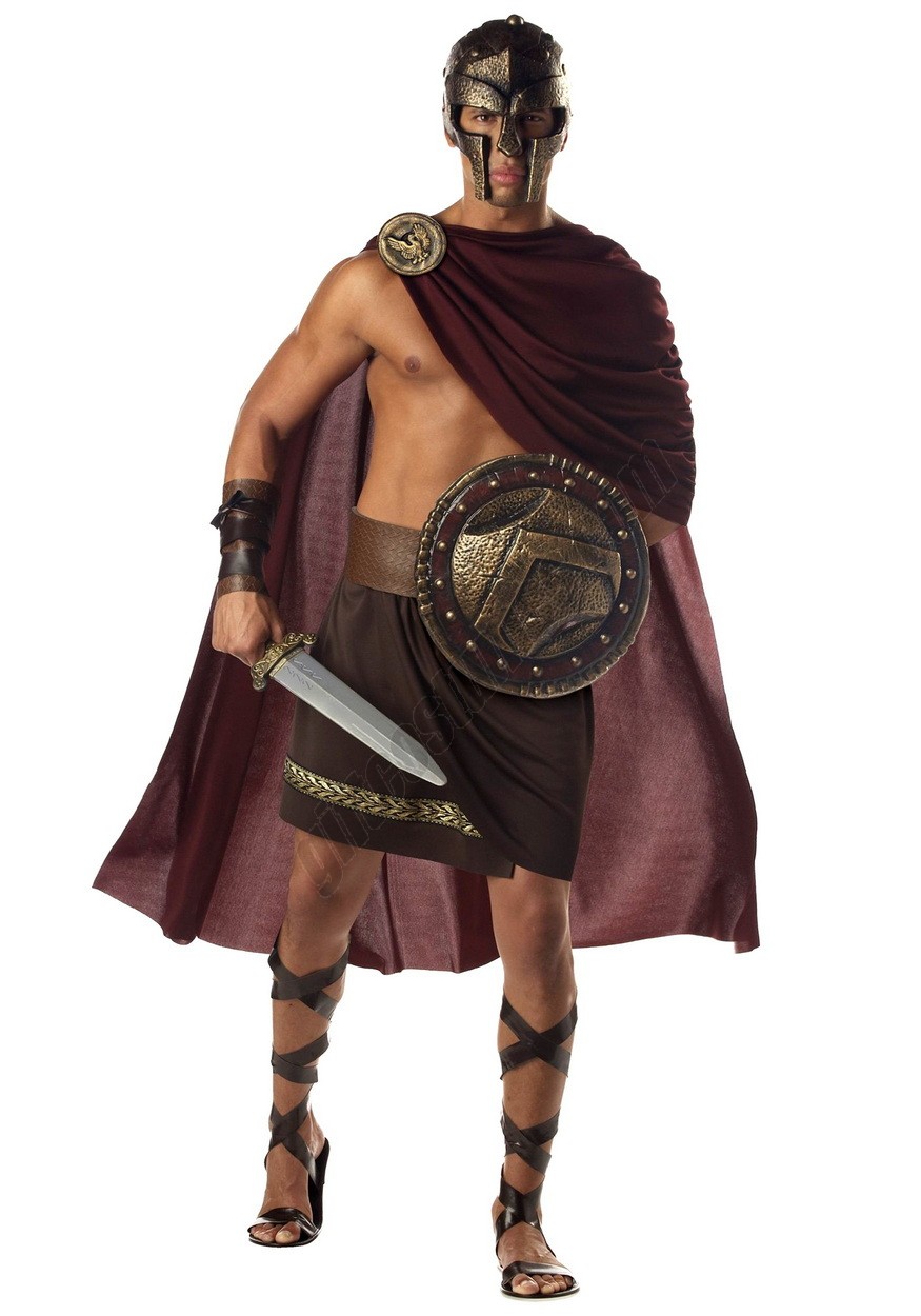 Spartan Warrior Costume for Men - -0