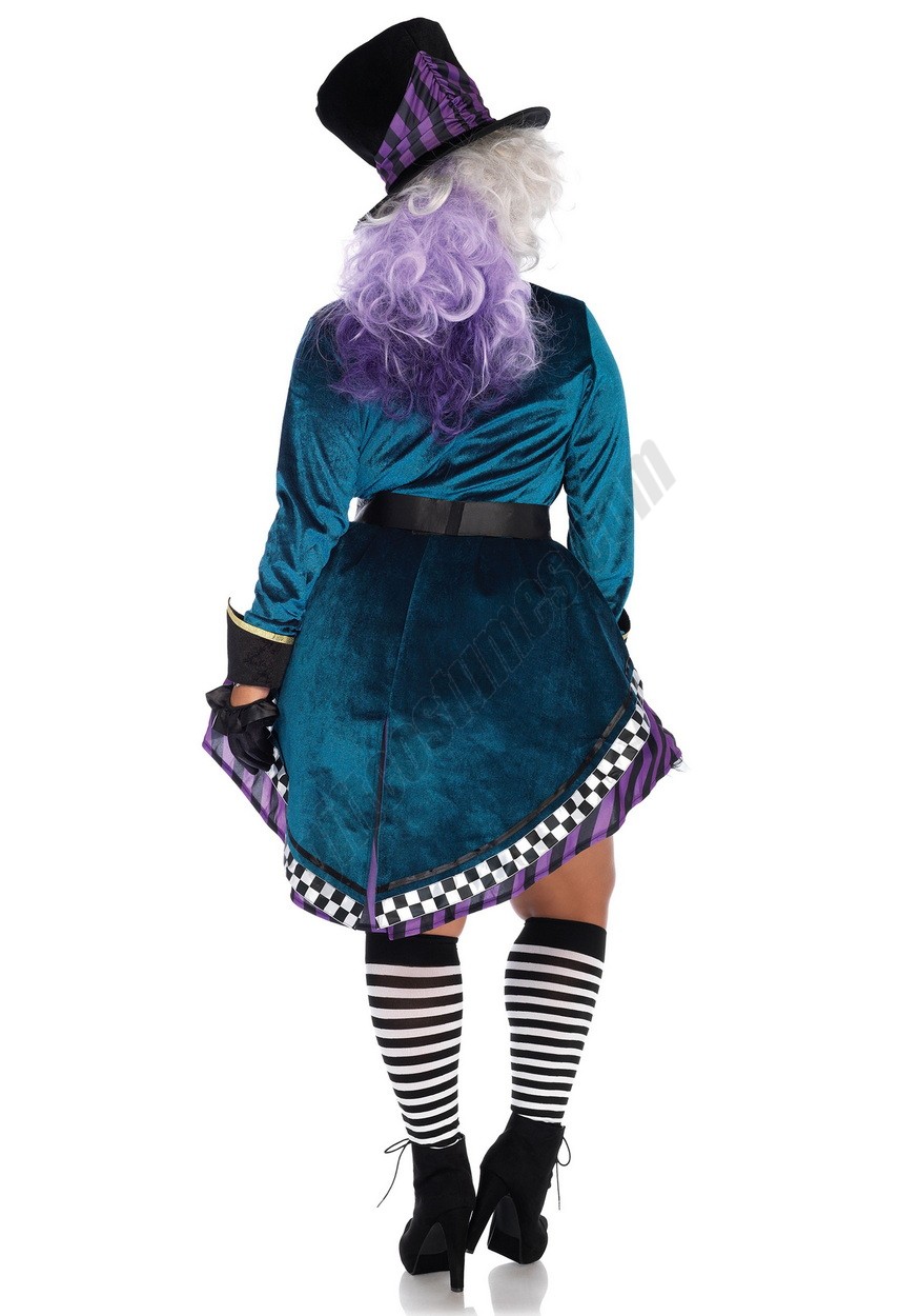Plus Size Women's Delightful Mad Hatter Costume Promotions - -1