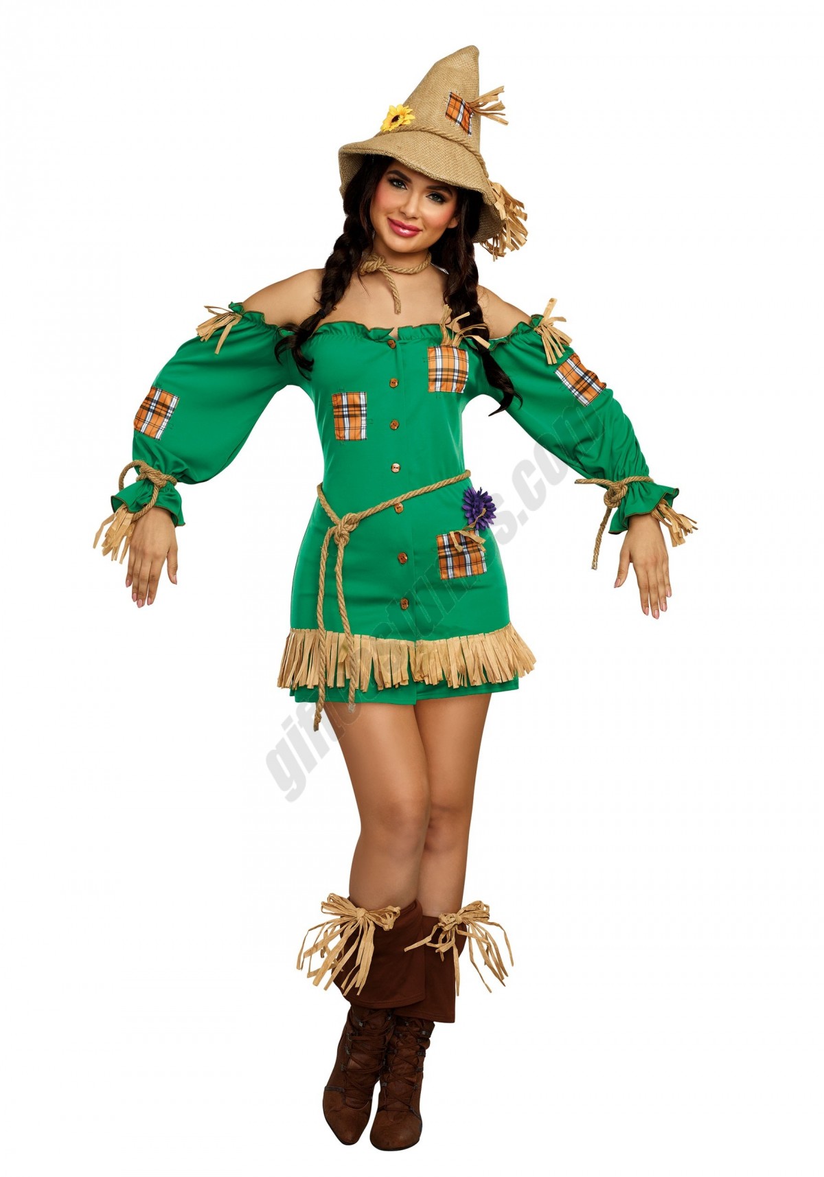 Saucy Scarecrow Womens Costume - -0