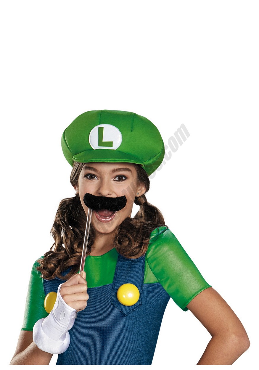 Tween Girls Luigi Costume Promotions - -1