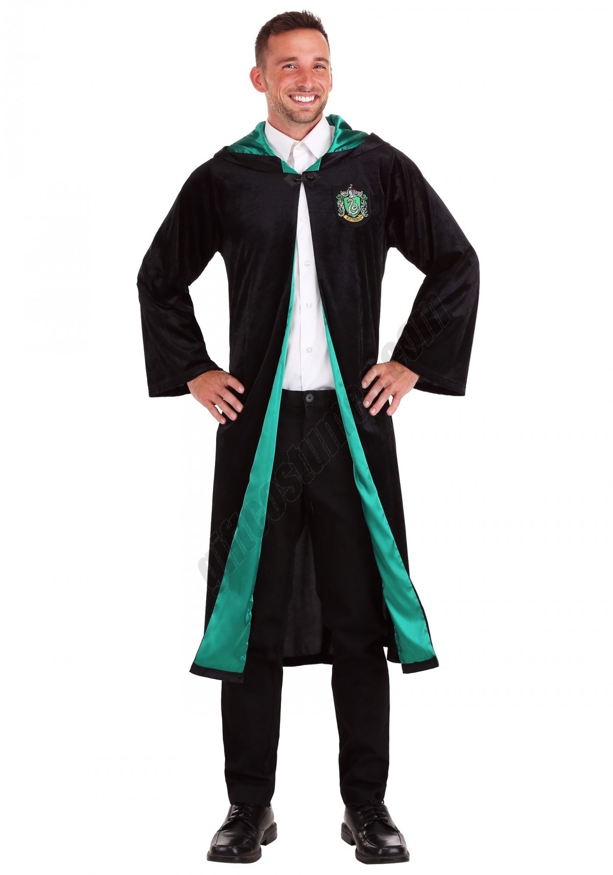 Deluxe Harry Potter Slytherin Adult Plus Size Robe Costume Promotions - -7