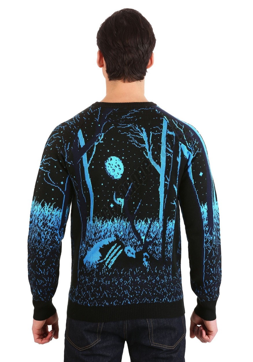Prowling Werewolf Adult Halloween Sweater Promotions - -5