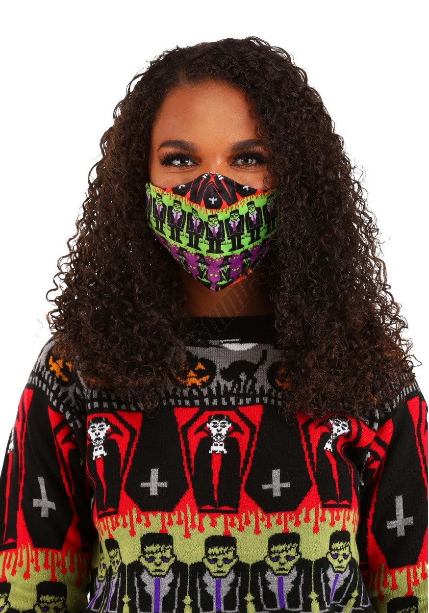 Monsters Sublimated Face Mask for Adults Promotions - -2