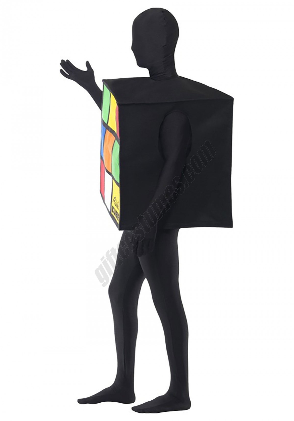Rubik's Cube Costume for Adults - Women's - -1
