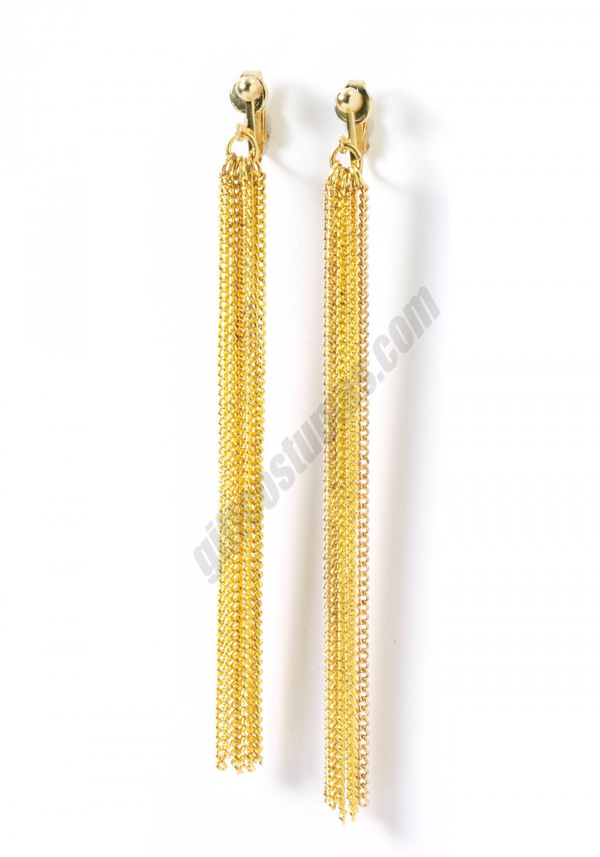 Gold Chain Disco Earrings Promotions - -1