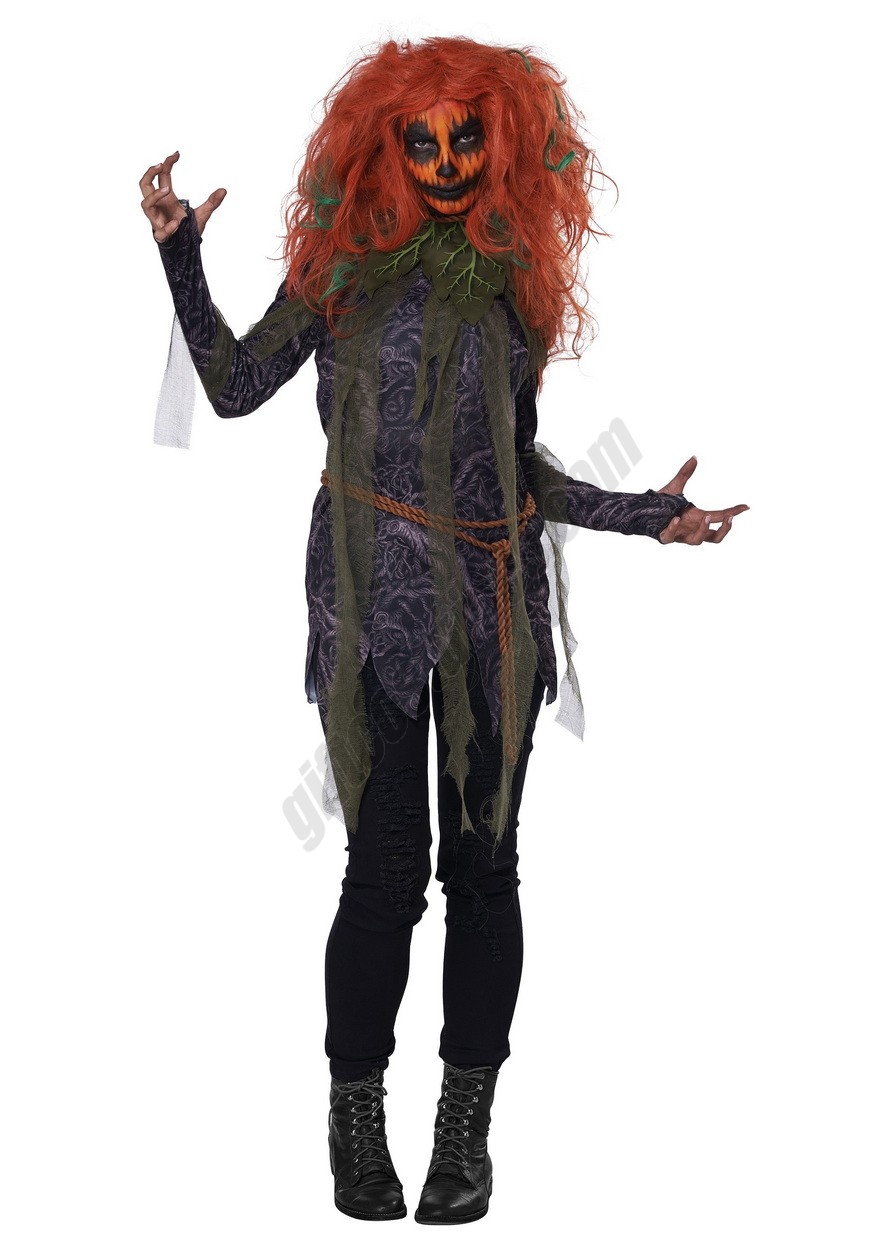 Women's Pumpkin Monster Costume - -0